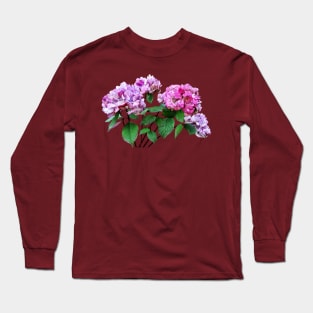 Hydrangeas - Lavender and Rose Hydrangea Long Sleeve T-Shirt